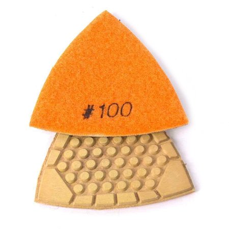 SPECIALTY DIAMOND 100 Grit Diamond Triangular Dry Pad BRTTD100